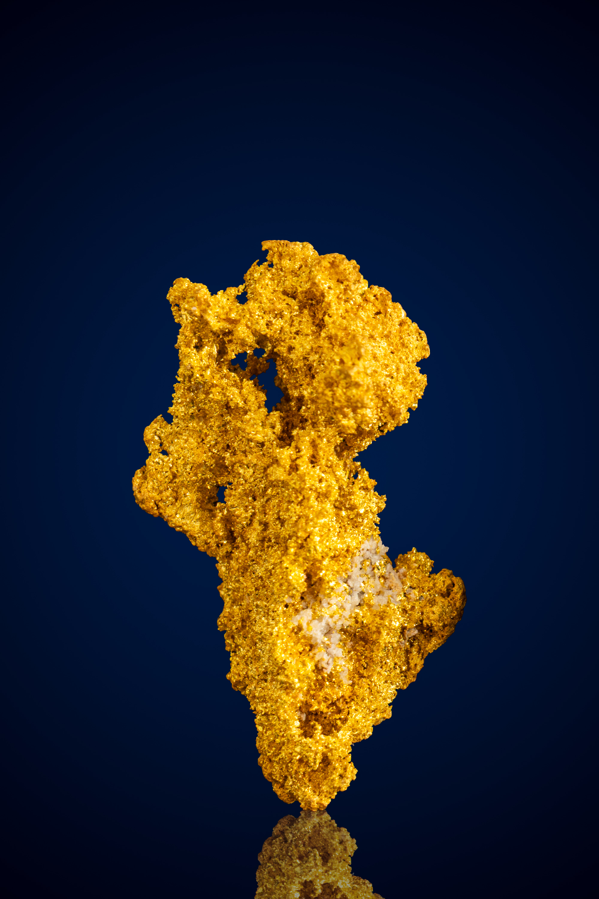 (image for) Bold, Buttery Natural Gold Nugget with Quartz - Central Valley, MT - 11.08 grams